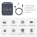 Android Smart Dash Cam 1080p Resolution Built-in GPS and 4G SIM Wireless CarPlay Android Auto |CPC200-Tbox AR|