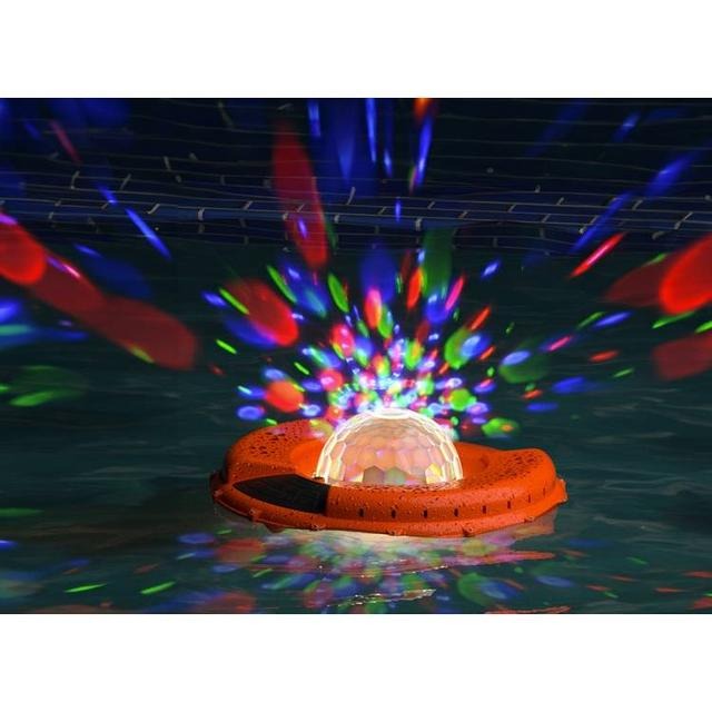 Porodo Soundtec Disco LED light Floating IP67 Water Resistant Bluetooth Speaker with 24000 mAh Battery Capacity & 19V/1.5A DC Input |PD-STDISCO-OG|