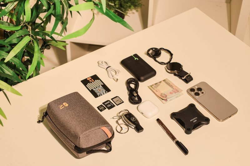 AJ Mini Size Hand Carry Bag Smart Durable Waterproof and Stylish Accessories Pouch |KB-023-8|