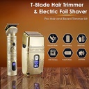 VGR 2 in 1 Professional Hair Trimmer and Shaver Set Waterproof Cordless Electric Razor & Beard Trimmer for Men |V-649|