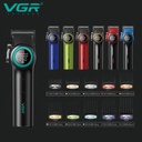 VGR 001 Professional Hair Clippers for Men Cordless Barber Clippers with Carbon Steel Blades 9000RPM LED Display for Precise Hair Cutting |V-001|
