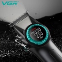 VGR 001 Professional Hair Clippers for Men Cordless Barber Clippers with Carbon Steel Blades 9000RPM LED Display for Precise Hair Cutting |V-001|