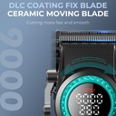 VGR 001 Professional Hair Clippers for Men Cordless Barber Clippers with Carbon Steel Blades 9000RPM LED Display for Precise Hair Cutting |V-001|