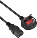 1 Meter 3 Pin UK Male Plug Power Cord Cable for Home Appliances