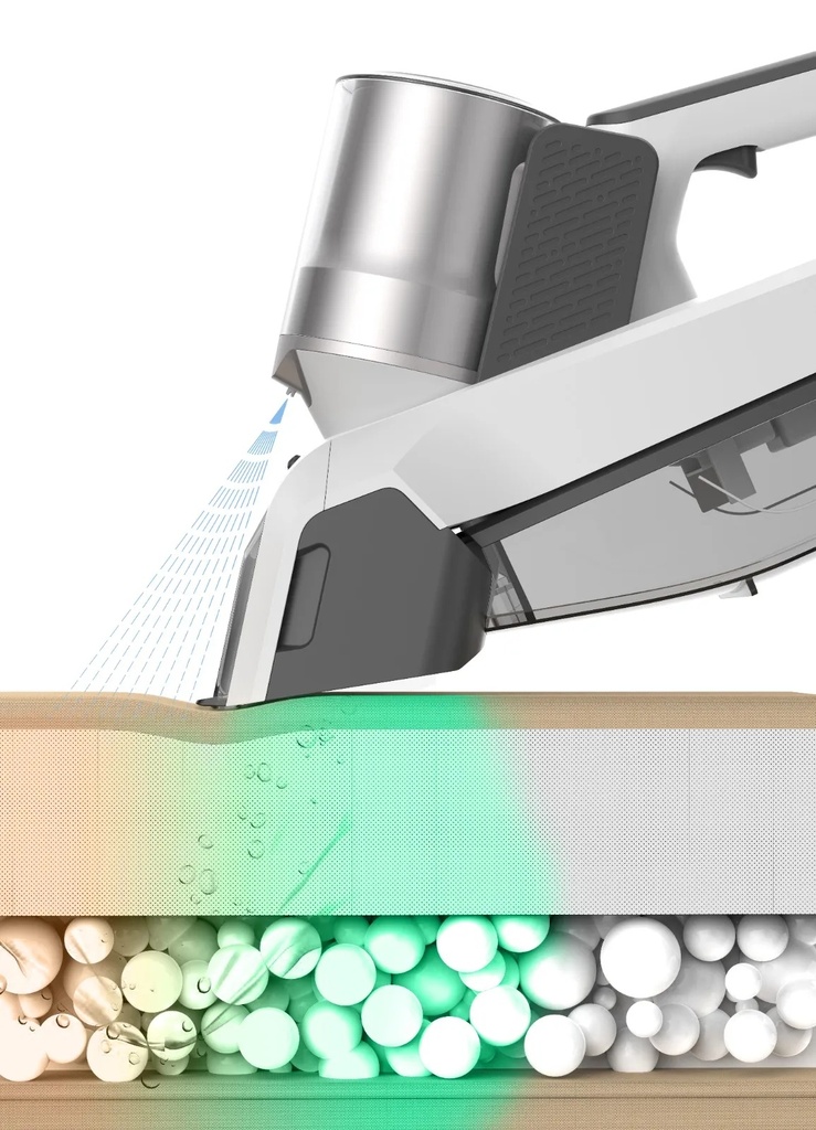 Powerology 60W Spot Cleaner  Powerful Portable & Rechargeable Spot Cleaner - White |PPBCHA50|
