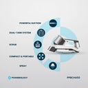 Powerology 60W Spot Cleaner  Powerful Portable & Rechargeable Spot Cleaner - White |PPBCHA50|