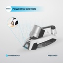Powerology 60W Spot Cleaner  Powerful Portable & Rechargeable Spot Cleaner - White |PPBCHA50|