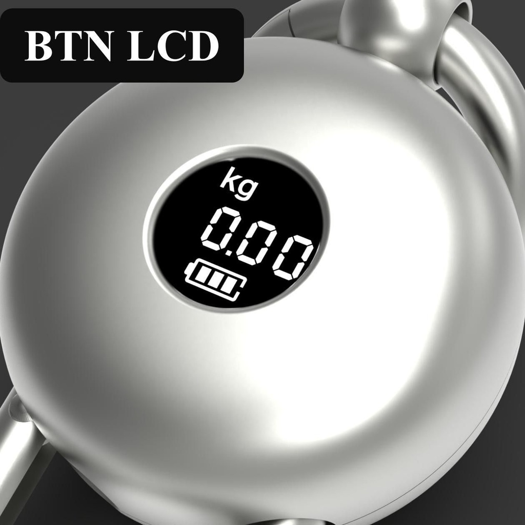 Keychain Digital Scale Compact Metal Design with Watch and LCD Display