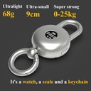 Keychain Digital Scale Compact Metal Design with Watch and LCD Display