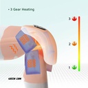 Green Lion Joint Massager 9500RPM Motor 3 Therapy Modes Heating & Vibration 5000mAh Battery 113-131°F Temperature Range |GNJNTMSGWH|