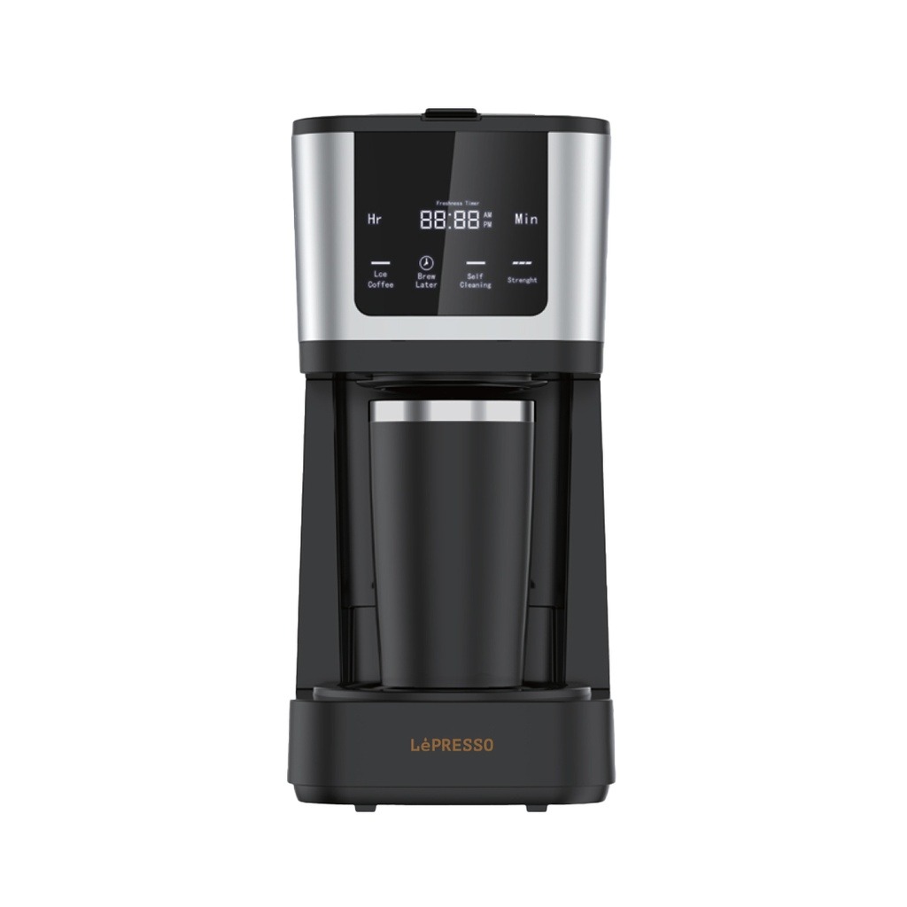 LePresso Rich Brew Coffee Machine with Interactive Touch Display, 50-60Hz Rated Frequency and UK 3-Pin Power Plug |LP006||LPCFFM0006-BK|