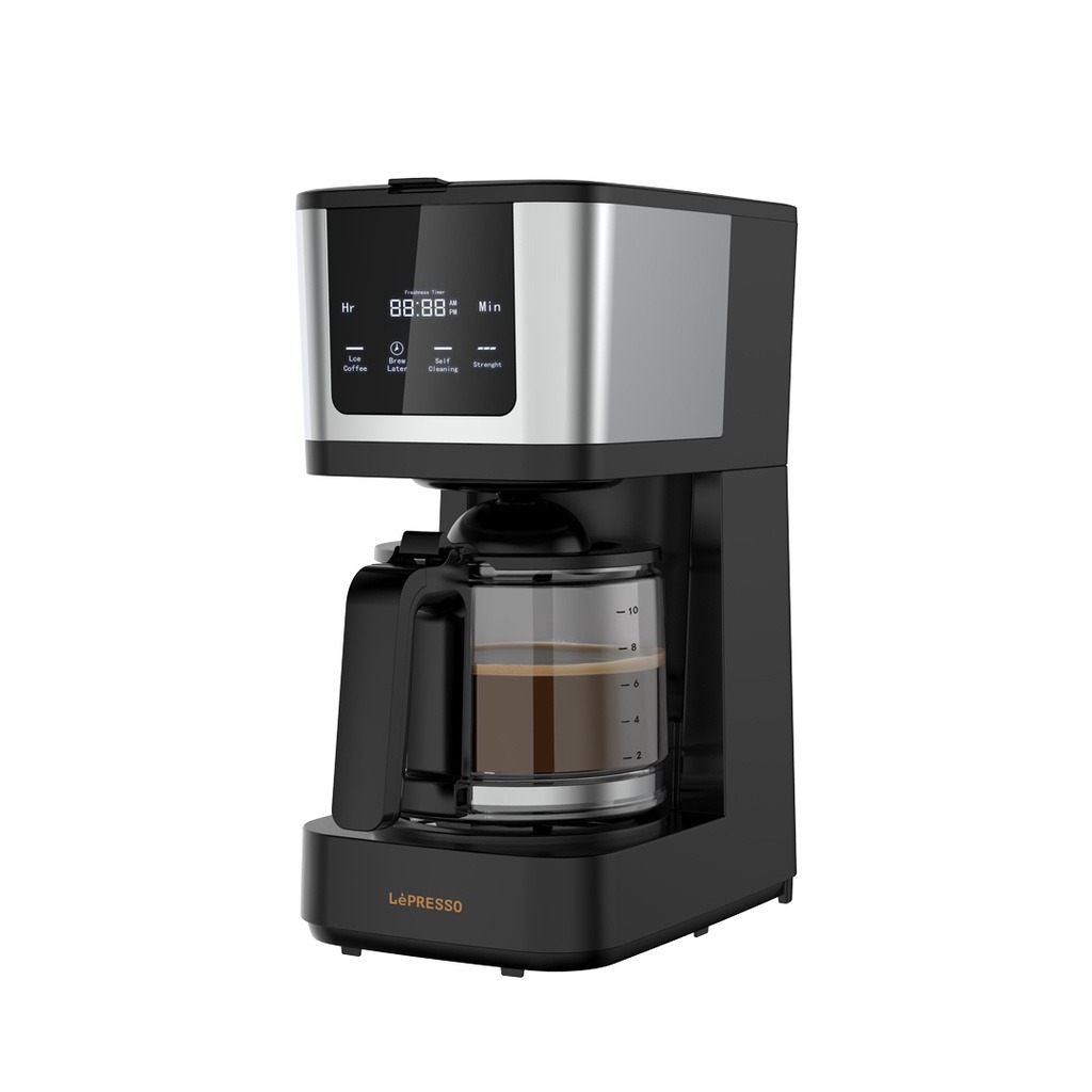 LePresso Rich Brew Coffee Machine with Interactive Touch Display, 50-60Hz Rated Frequency and UK 3-Pin Power Plug |LP006||LPCFFM0006-BK|