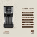 LePresso Rich Brew Coffee Machine with Interactive Touch Display, 50-60Hz Rated Frequency and UK 3-Pin Power Plug |LP006||LPCFFM0006-BK|
