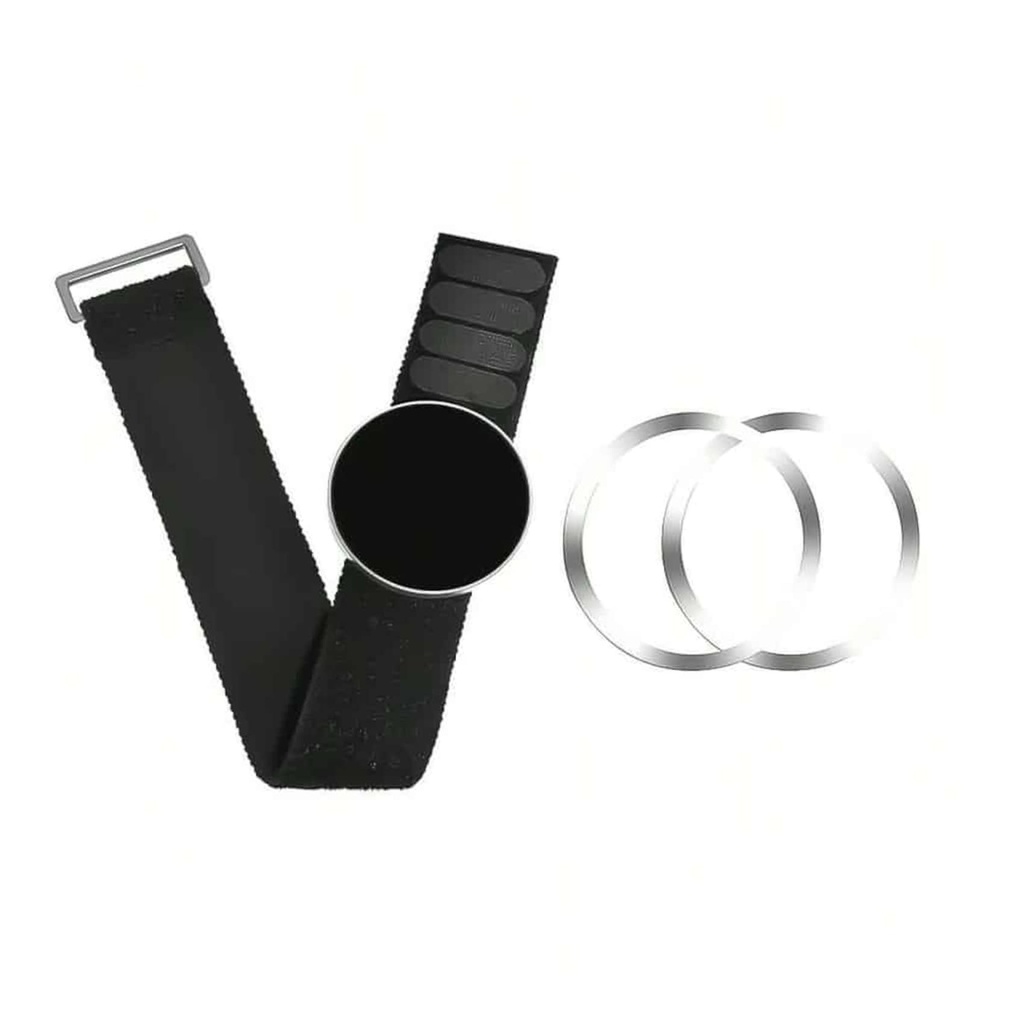 7MD Tumbler Magnetic Phone Holder with 14" Adjustable Strap – Black and Silver |7MD264|