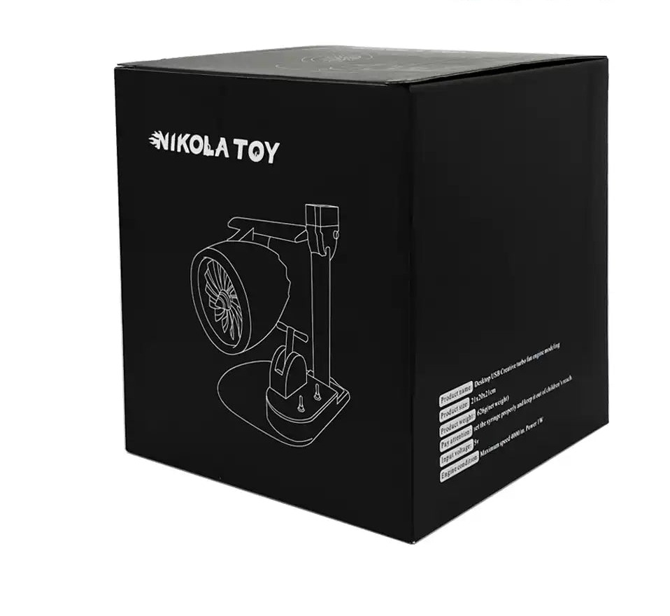 Nikola Toy  Desktop USB Creative Turbo Fan Engine Modeling
