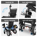 7MD Portable Foldable Electric Wheelchair Smooth Ride for Disabled & Elderly Travel