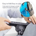 7MD Aluminum Alloy Cooling Bracket Portable Foldable Laptop Stand with 2 Cooling Fans Adjustable Laptop Cooling Stand |7MD263|