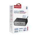Promate 65W GaNFast 6-in-1 Power Delivery Charging Station with 3250W Dual AC Socket Perfect for Home & Travel |PowerBrix2-GaN65|