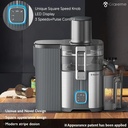 7MD Super Juicer with 3 Speeds Pulse Control Automatic Pulp Ejection LED Display and Strength Control 1000W |7MD2470|