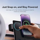7MD 15W Foldable 360° Rotatable Magnetic Wireless Charger and Car Phone Holder  |7MD2446|