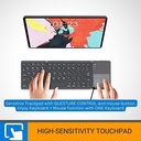 7MD Small Lightweight Tri-Fold Magnetic Suction Touch 64 Keys Keyboard |7MD2442|