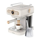 LePresso Retro Espresso Boiler Machine Gauge and Milk Steamer with 15 Bar Ulka Pump 950W Rated Power an 1.2 Liter Water Tank Capacity | LPCFFM0012 |