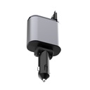 7MD 2 in1 Super Fast Charger with Telescopic Cable Built-in Fuse and Multi-Phones Charging Capacity 120W