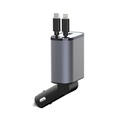 7MD 2 in1 Super Fast Charger with Telescopic Cable Built-in Fuse and Multi-Phones Charging Capacity 120W