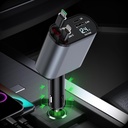 7MD 2 in1 Super Fast Charger with Telescopic Cable Built-in Fuse and Multi-Phones Charging Capacity 120W