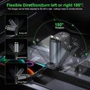 7MD 2 in1 Super Fast Charger with Telescopic Cable Built-in Fuse and Multi-Phones Charging Capacity 120W