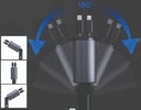 7MD 2 in1 Super Fast Charger with Telescopic Cable Built-in Fuse and Multi-Phones Charging Capacity 120W