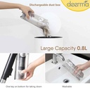 Deerma 2-in-1 Handheld Vacuum Cleaner 800ml Large Capacity Dust Bin 15kPa Suction Force Pinhole Stainless Steel Filter 4 Layer HEPA Filtration Multifunctional Upright Vacuum Cleaner 600W |DX600|