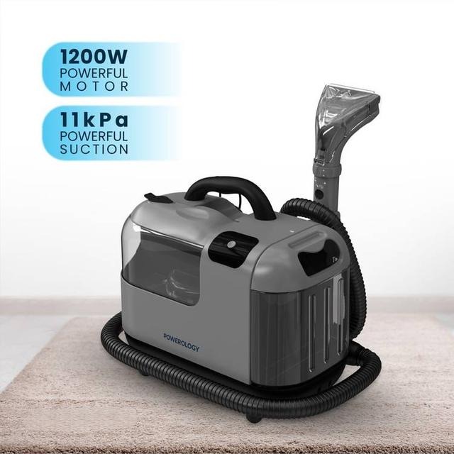 Powerology Powerful Dual-Tank System Spot & Stain Cleaner Hot Water & Steam Function 1200W Power 1300ml Clean Tank Capacity 1800ml Dirty Tank Capacity 3m Power Cord Length |PCRTSCGY|