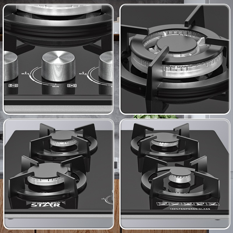 Winning Star Tempered Glass 5 Burner Kitchen Stove | ST-5660 |