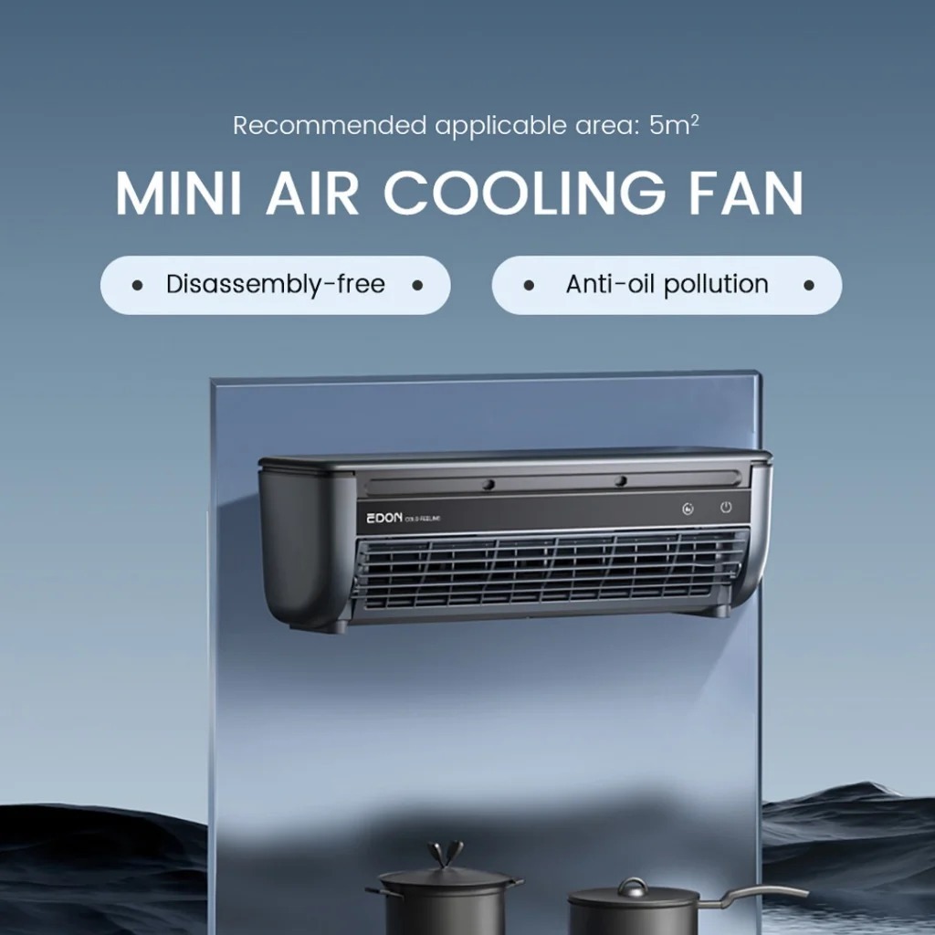 EDON Wall-Mounted Air Cooling Fan 20W Power Quick Cooling Easy To Install | E868A |