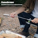 TakuMurano Wood Handle Camping Detachable Gas Torch High Power Outdoor Flamethrower for BBQ & Charcoal Burning |TC-PQ-101|