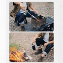 TakuMurano Wood Handle Camping Detachable Gas Torch High Power Outdoor Flamethrower for BBQ & Charcoal Burning |TC-PQ-101|