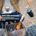 TakuMurano Wood Handle Camping Detachable Gas Torch High Power Outdoor Flamethrower for BBQ & Charcoal Burning |TC-PQ-101|