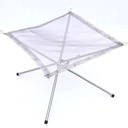 Green Lion Portable Bonfire Stainless Steel Stand - Silver |GNBNFRESTSTND|