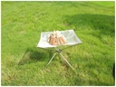Green Lion Portable Bonfire Stainless Steel Stand - Silver |GNBNFRESTSTND|