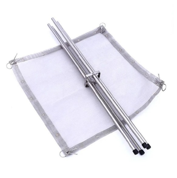Green Lion Portable Bonfire Stainless Steel Stand - Silver |GNBNFRESTSTND|