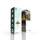 Green Lion Portable Bonfire Stainless Steel Stand - Silver |GNBNFRESTSTND|