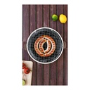 Porodo Lifestyle Camping Mini Portable Outdoor Round BBQ/Charcoal Grill - Light Brown |PD-LCMORG-LTBR|