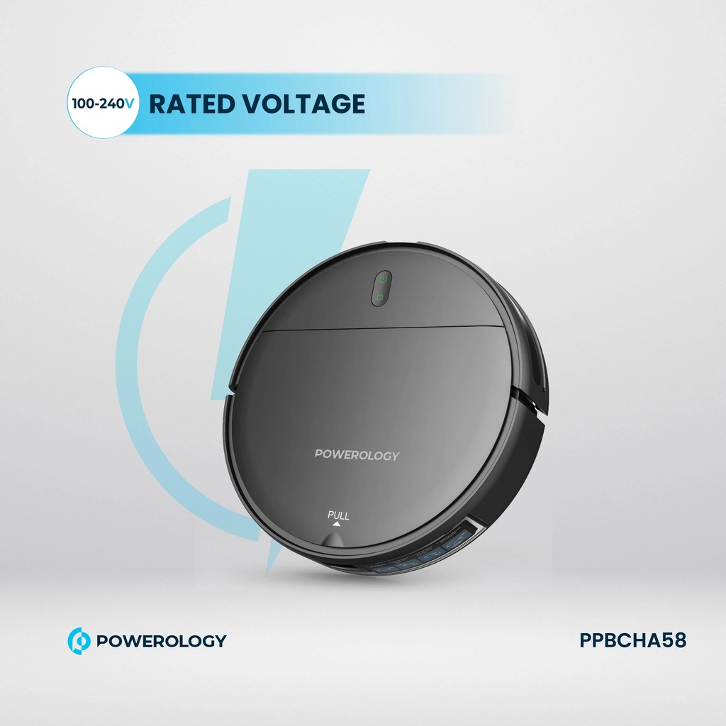 Powerology Smart RoboVac with Vacuum & Mop 2000Pa Suction and Precise Navigation |PP058||PPBCHA58|