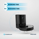 Powerology Smart Station Robot Vacuum & Mop 180 Min Working time 4000Pa Suction Auto Disposal ToF Lidar Positioning |PP059||PPBCHA59|