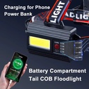 Ultra Bright Aluminum Alloy Headlamp with 7 Lighting Modes Telescopic Zoom and Power Bank Function