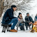 7MD Compact Folding Camping Stool Portable Lightweight Outdoor Seat For Picnic Fishing and BBQ