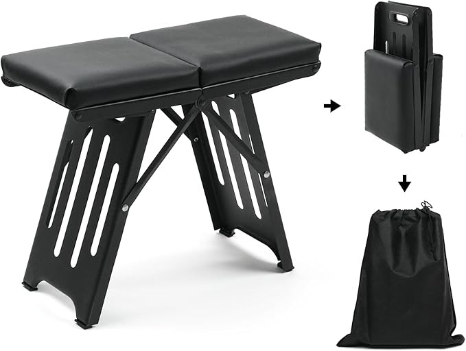 7MD Compact Folding Camping Stool Portable Lightweight Outdoor Seat For Picnic Fishing and BBQ