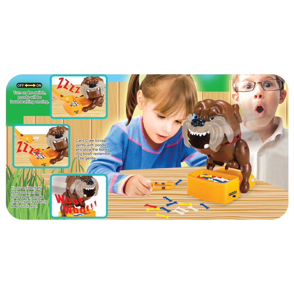 A&T Interactive Family Dog Game for Kids, Careful Poodle Beware of the Dog