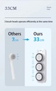 AI Wall Mounted Smart Bath Machine Waterproof Electric Shower Brush for Deep Cleansing & Massage
